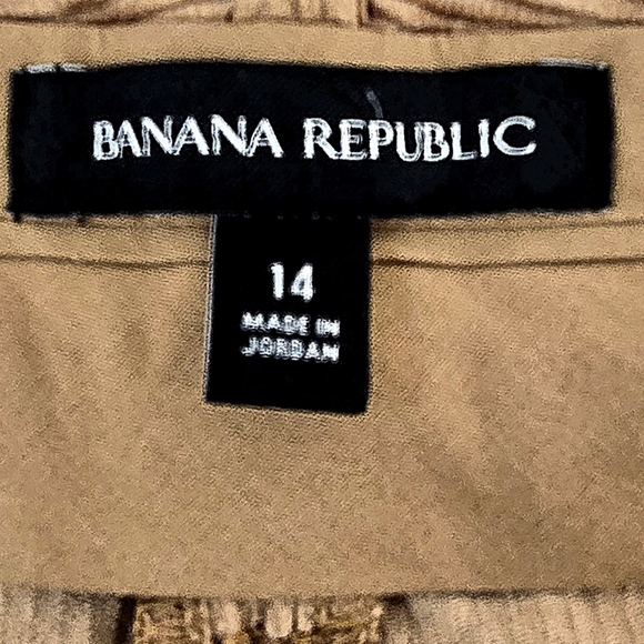 Banana Republic Corduroy Pants Beige Baggy Leg High Rise Pleated /14 --NWOT - Picture 7 of 10